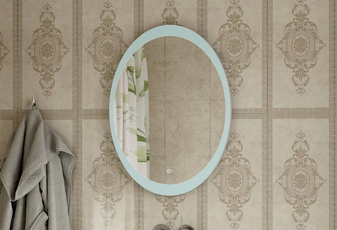 Приобрести continent зеркало с подсветкой lily 57х77 см, белое