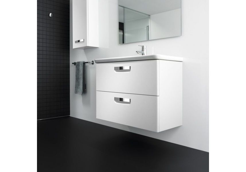 Приобрести тумба подвесная roca the gap с раковиной 60 см, белый матовый z.ru93.0.273.4; 7.3274.7.200.0