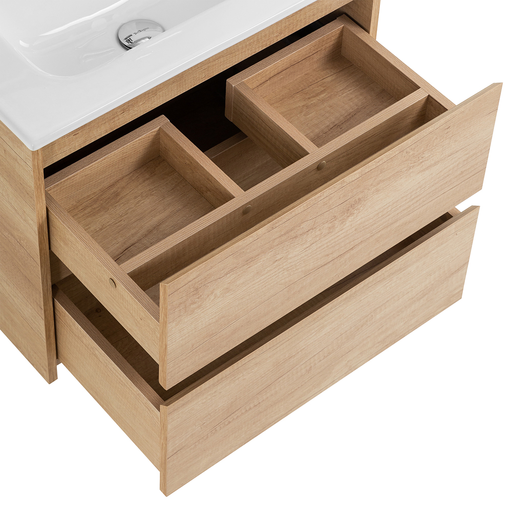 Приобрести belbagno тумба с раковиной kraft 39 50 см, подвесная rovere nebrasca nature, белая раковина