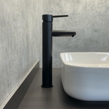 Comforty Высокий смеситель для раковины 31 см, черный матовый, FC018B-CMT