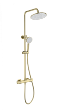 Душевая система с термостатом WONZON & WOGHAND STAY 1, Брашированное золото (WW-B3051-A-BG)