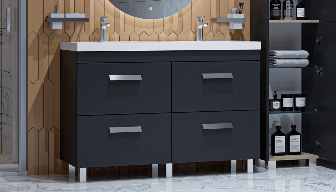 Приобрести тумба напольная с раковиной velvex orlando 120 см графит tnorl.120-232