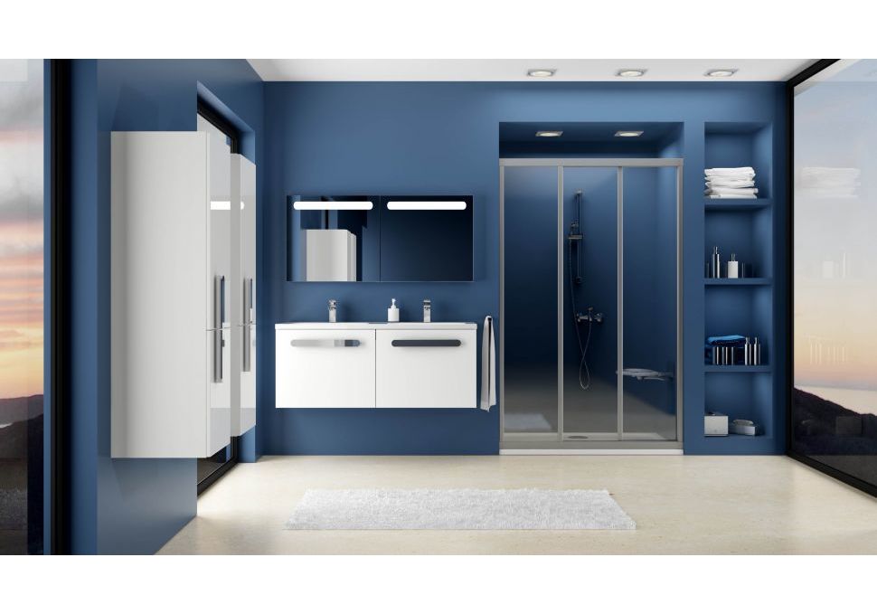 Приобрести дверь душевая ravak supernova asdp3 80 см 00v40u02z1 сатин/прозрачное