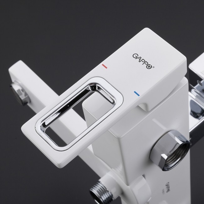 Приобрести gappo душевая система g2417-8 с изливом, белый\хром 94942