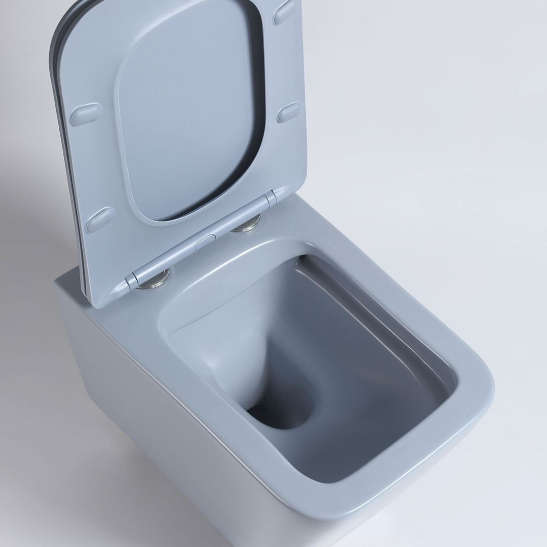 Приобрести vincea унитаз подвесной piatti q-line, ультратонкое сиденье, микролифт, голубой матовый vt1-12mo