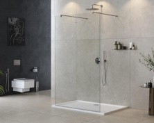 Cezares Душевая перегородка LIBERTA 105 см, хром LIBERTA-L-2-105-120-C-Cr