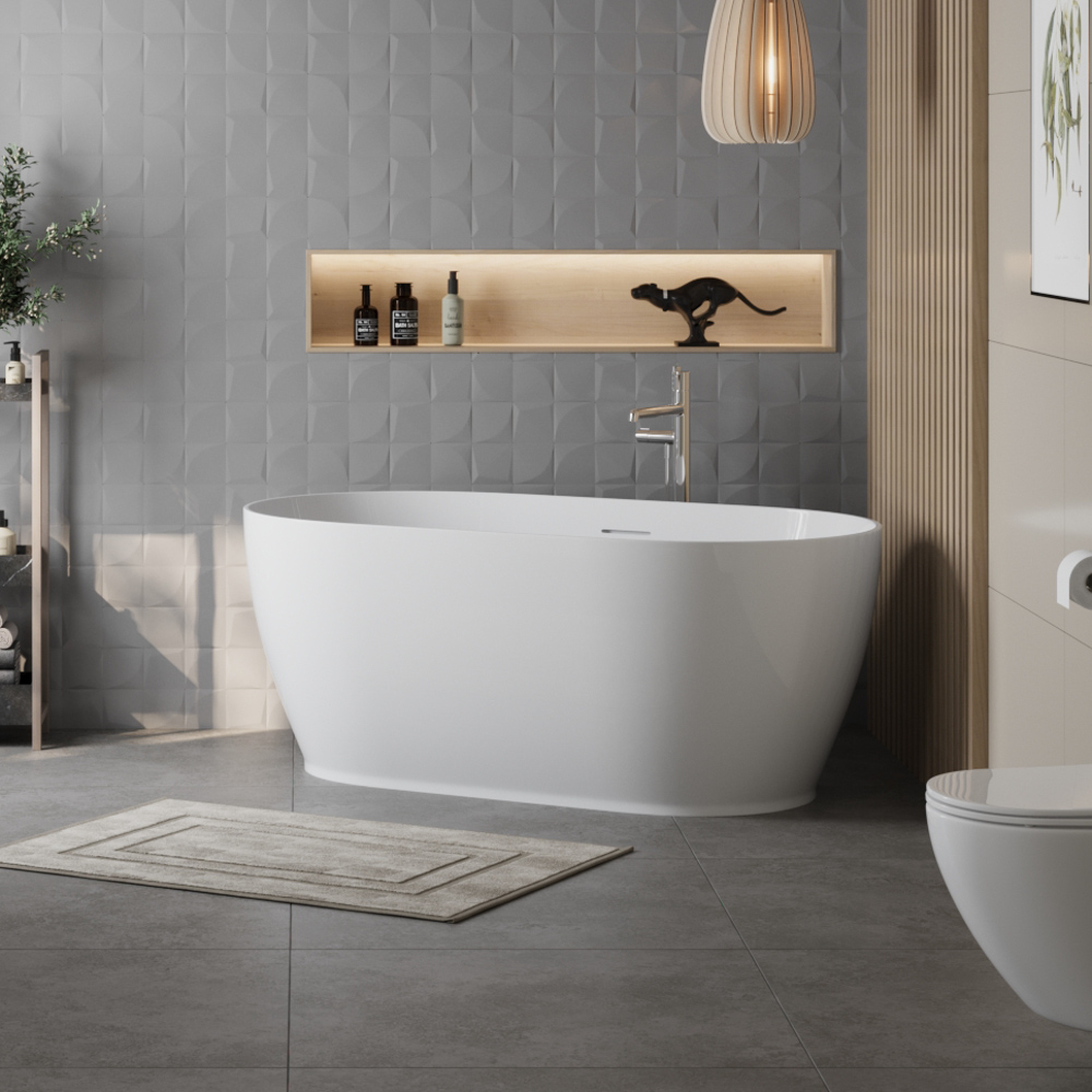 Приобрести belbagno акриловая ванна150х80 см, отдельно стоящая, белая bb413-1500-800