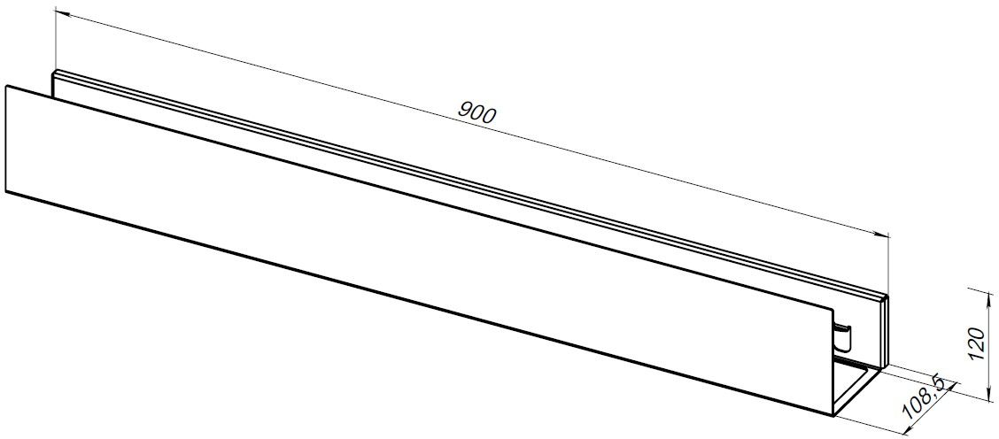 Приобрести aquanet полка магнум 90x12 см белая матовая, с крючками 00302234
