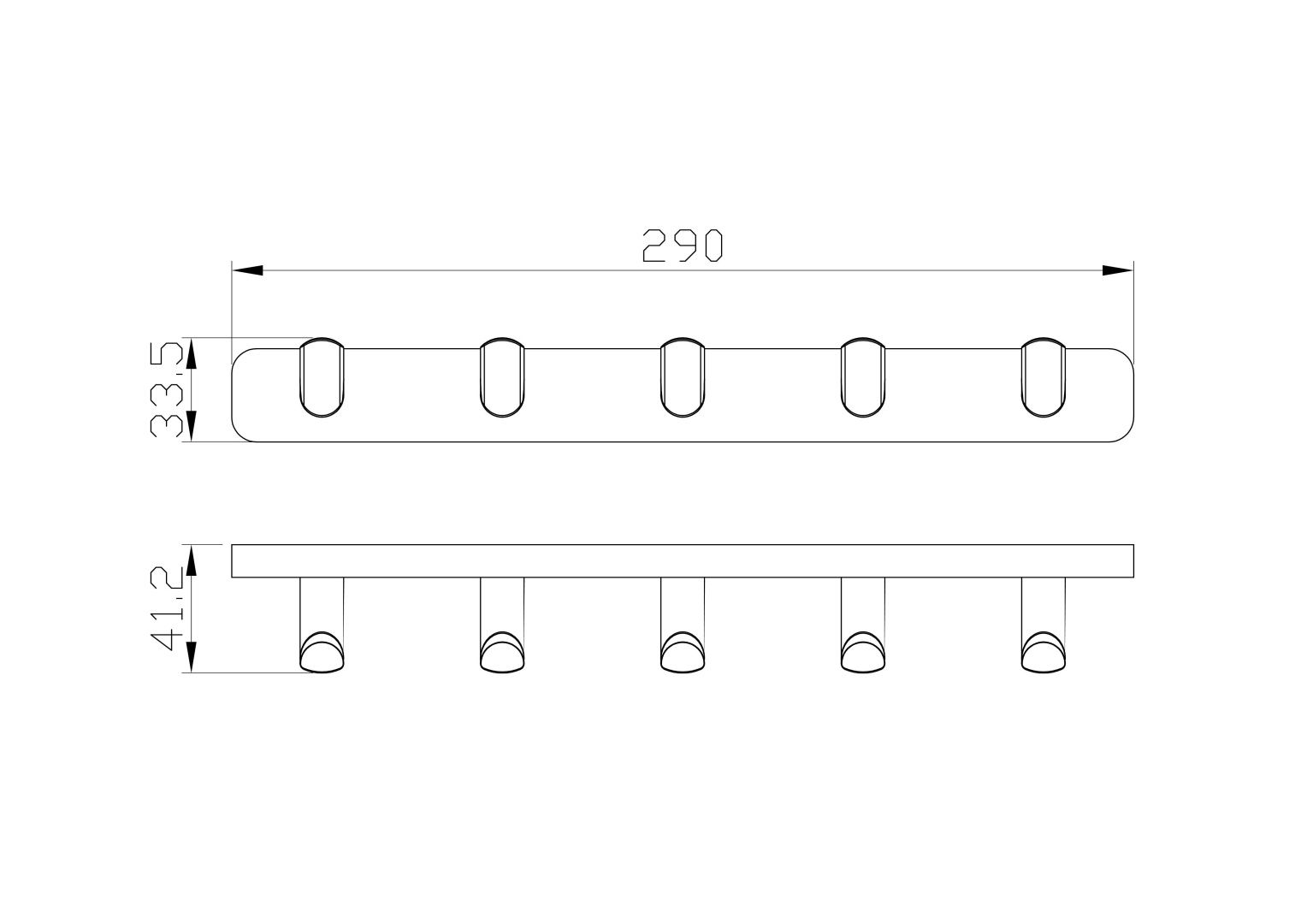 Приобрести вешалка с 5 крючками для ванной wonzon & woghand graffity, брашированный никель (ww-9355-bn)