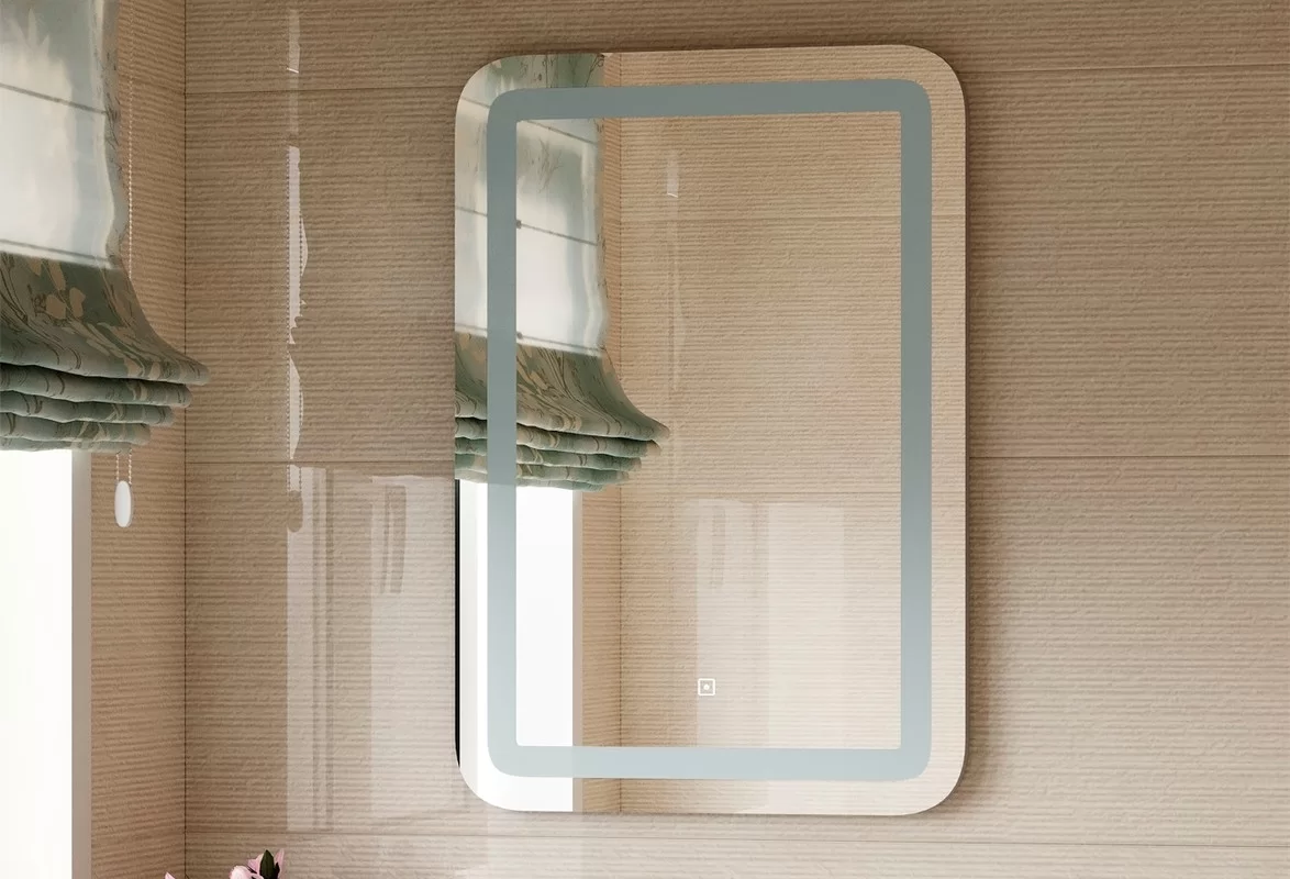 Приобрести continent зеркало с подсветкой lucia 60х80 см, белое