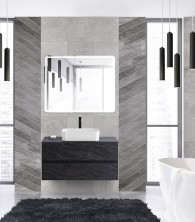 Cezares Тумба со столешницей MOLVENO 46 100 см антрацит MOLVENO 46-100-2C-SO-ANTR