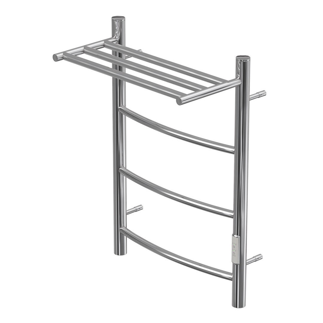 Приобрести полотенцесушитель электрический point 400х600 афина с полкой п3, хром pn04846p