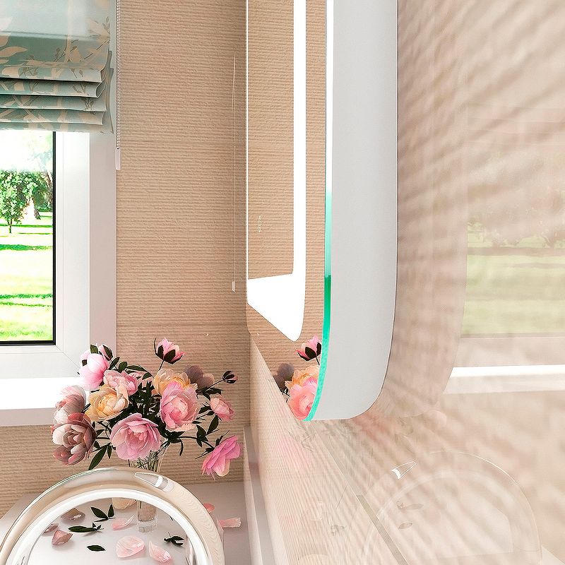 Приобрести continent зеркало с подсветкой lucia 50х70 см, сенсорный включатель, белое