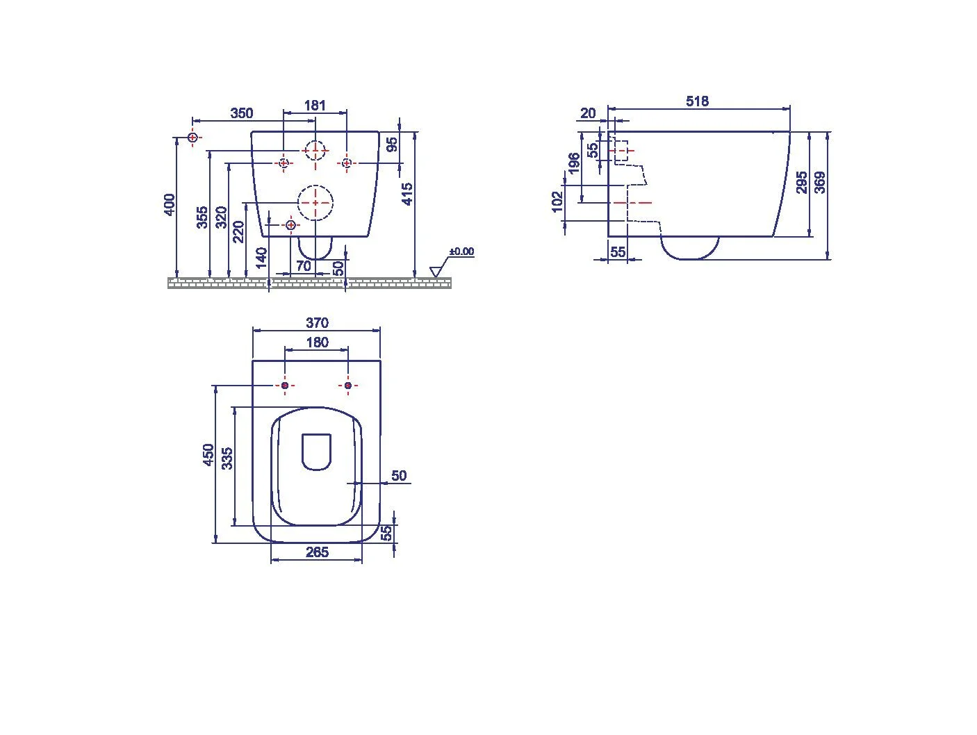 Приобрести boheme подвесной унитаз zen, белый 967-set-w