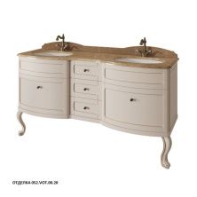 Caprigo Тумба с раковиной IMPERIO 160 см, бежевая, эмаль