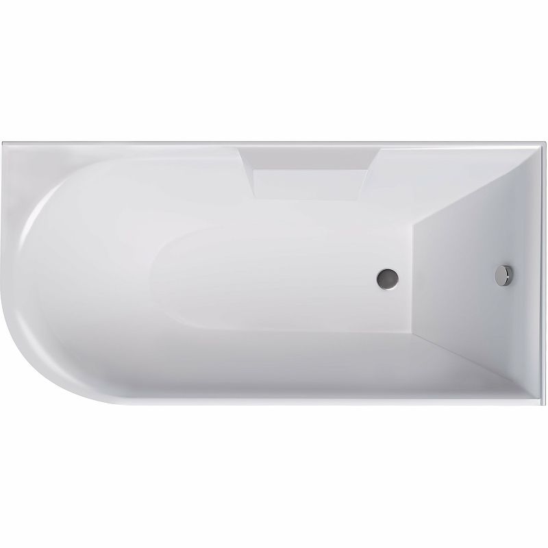 Приобрести grossman акриловая ванна 150x75 см, пристенная, белая gr-2201r