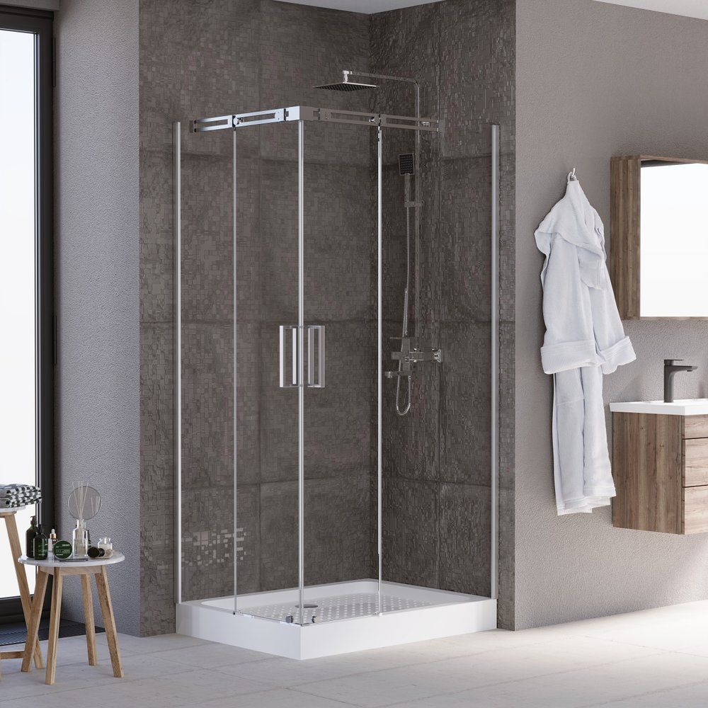 Приобрести grossman душевое ограждение galaxy 120х80 см, прямоугольное, хром\ прозрачное gr-3120r r