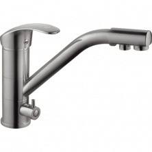 HAIBA Смеситель для кухни 266 мм, с фильтром, сатин HB-4321-5