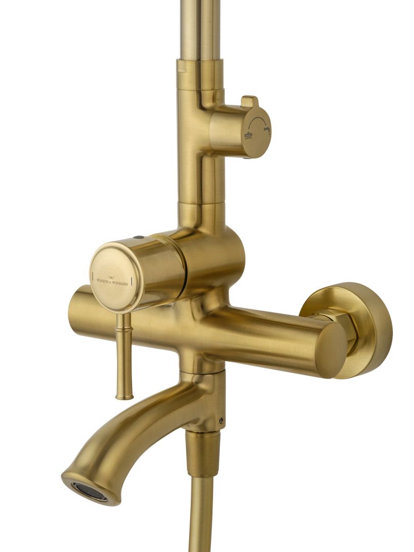 Приобрести душевая система wonzon & woghand tor, брашированное золото (ww-88047073-bg)