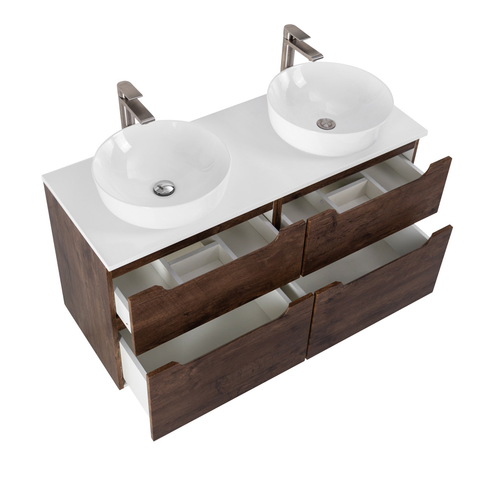 Приобрести belbagno тумба со столешницей etna-h60 140 см, подвесная rovere moro