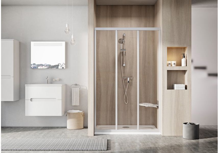 Приобрести дверь душевая ravak supernova asdp3 80 см 00v40u02z1 сатин/прозрачное