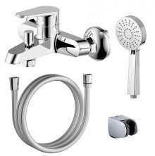 Azario Смеситель для ванны Castelo, с ручным душем, хром AZ-VJC238274C