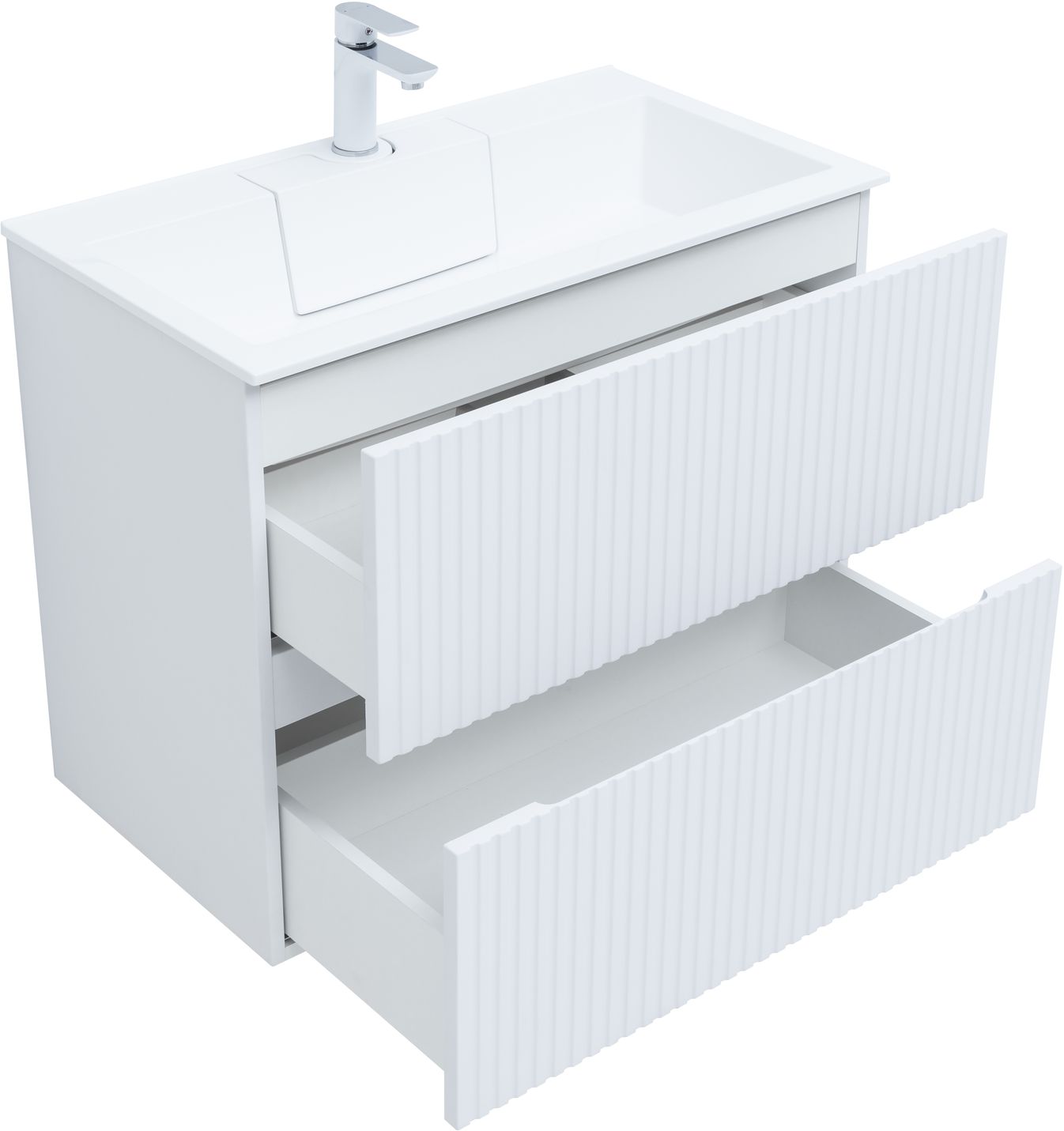 Приобрести aquanet тумба с раковиной джейн 80 см, белая матовая