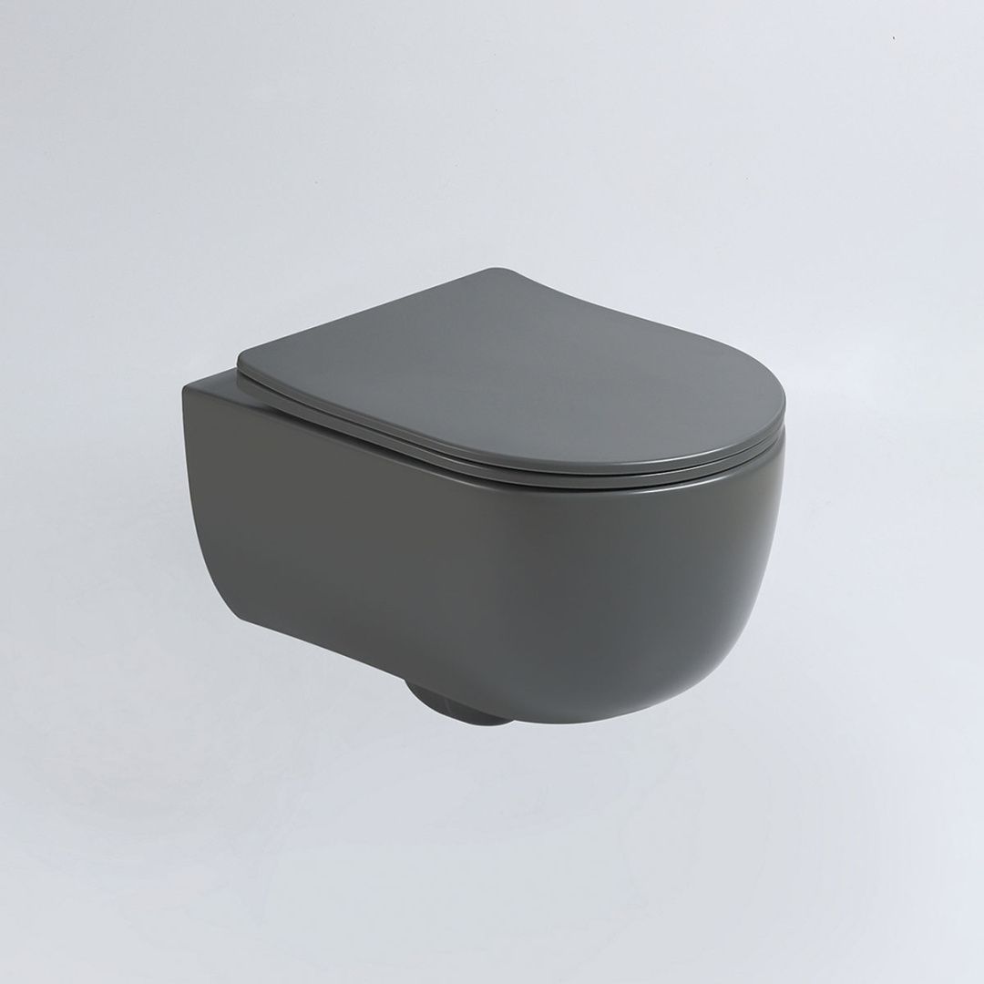 Приобрести vincea унитаз подвесной evo, ультратонкое сиденье, микролифт, антрацит матовый vt1-34sma