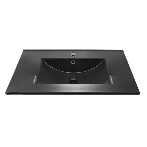 Приобрести сomforty тумба с раковиной "бредфорд-75" дуб темный, черная раковина