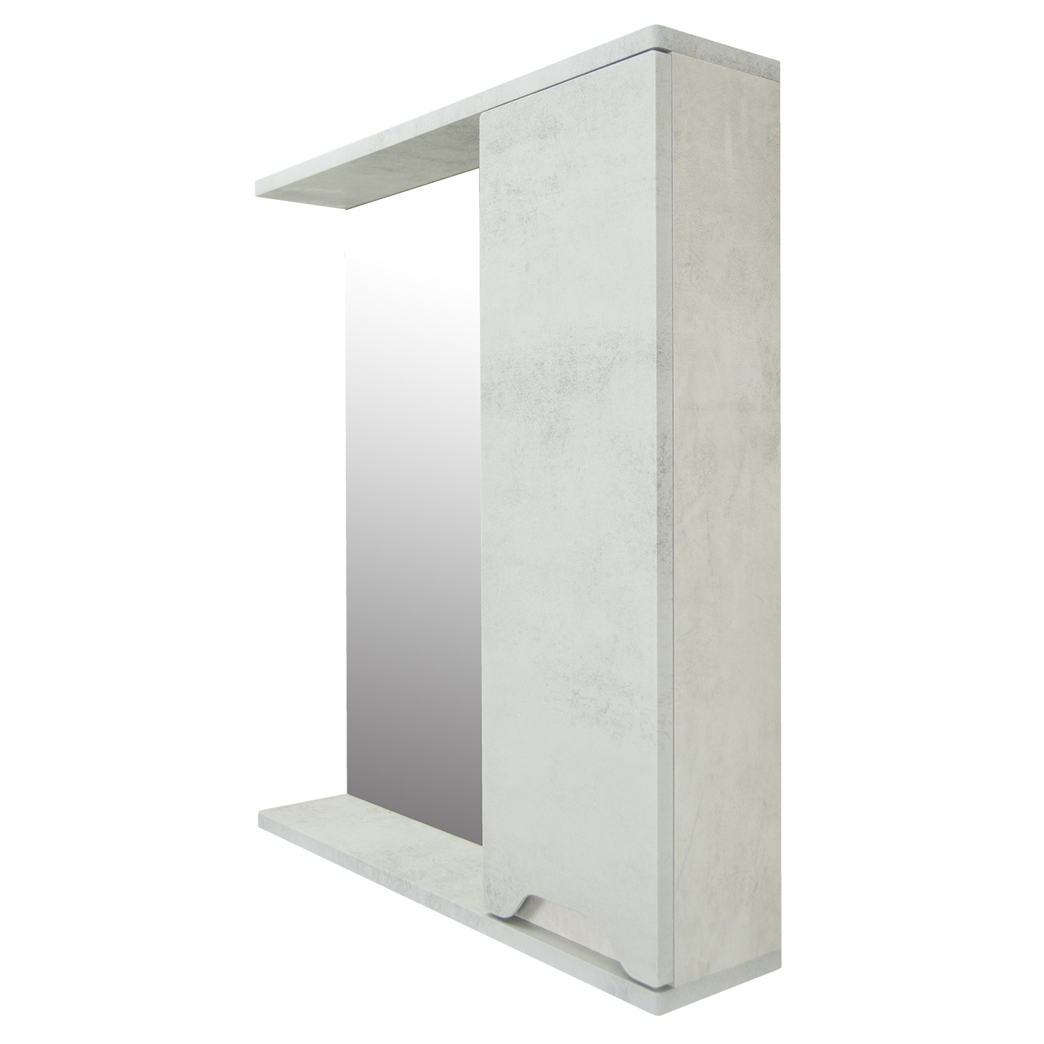Приобрести loranto зеркало-шкаф florena 60 60х60 см, правый, светлый бетон (cs00086984)