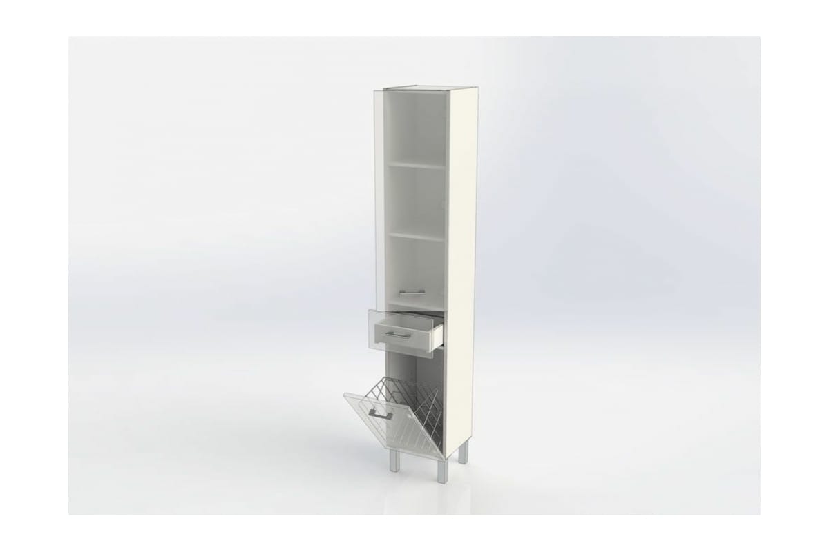 Приобрести aquanet пенал верона 35 см, r белый (с бельевой корзиной)