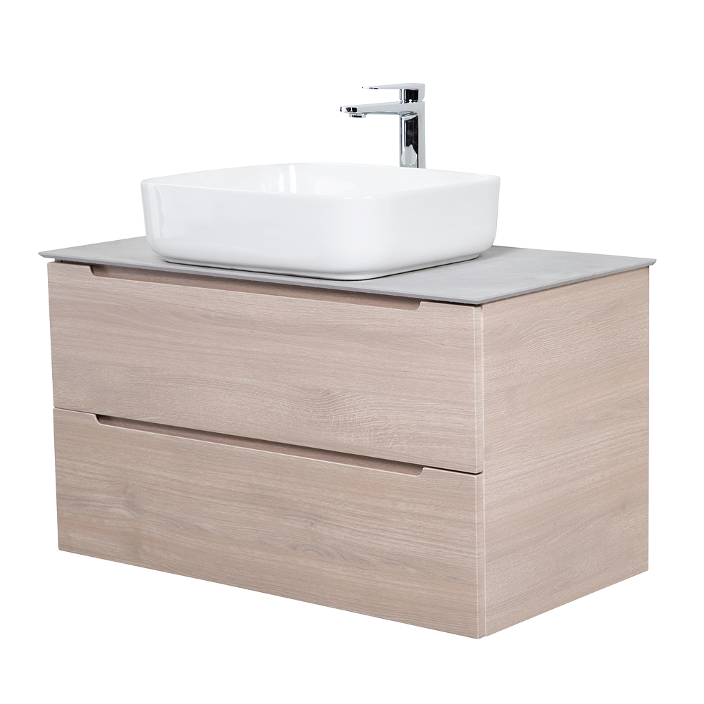 Приобрести belbagno тумба со столешницей etna 100 см, подвесная rovere grigio