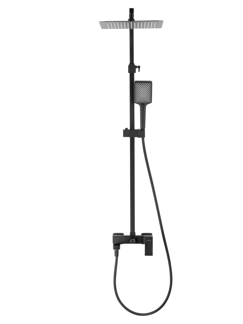 Приобрести душевая система wonzon & woghand cube, черный матовый (ww-88739016-mb)