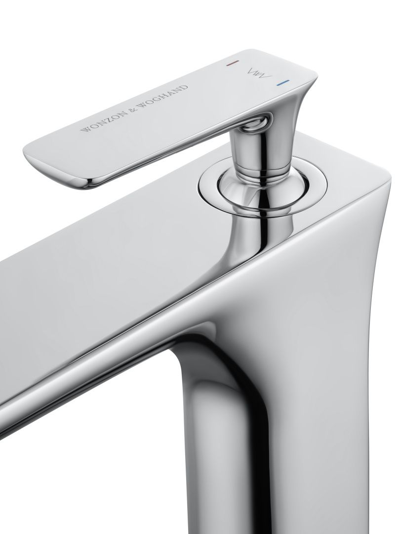 Приобрести смеситель для раковины высокий wonzon & woghand shark, хром (ww-481102-cr)
