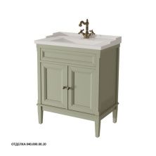 Caprigo Тумба с раковиной JARDIN 70 см, зеленая, эмаль