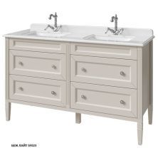 Caprigo Тумба с раковиной ALBION CONCEPT 140 см, светло серая