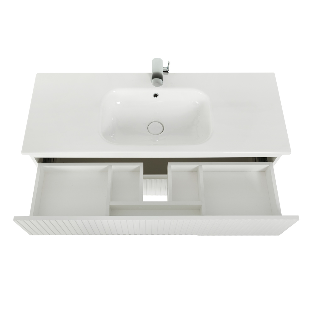 Приобрести cezares тумба подвесная с раковиной duet 120 см bianco opaco, белая матовая duet-1200-2c-so-bo