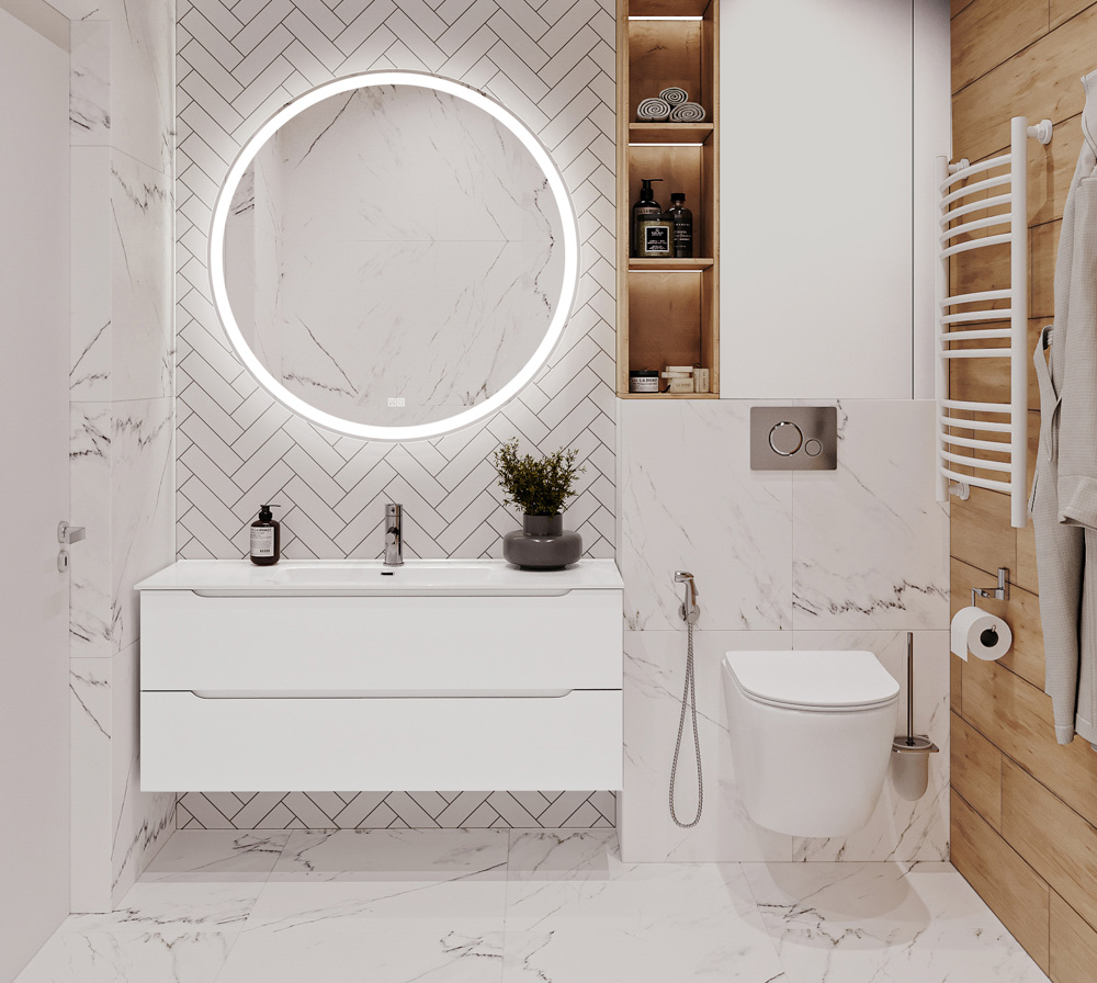 Приобрести belbagno тумба с раковиной etna 120 см, подвесная bianco lucido, белая раковина