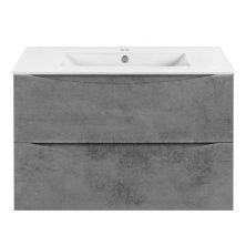 Vincea Тумба подвесная Mia Slim 80 см, бетон VMC-2MC800S1BT;VBS-13980S1