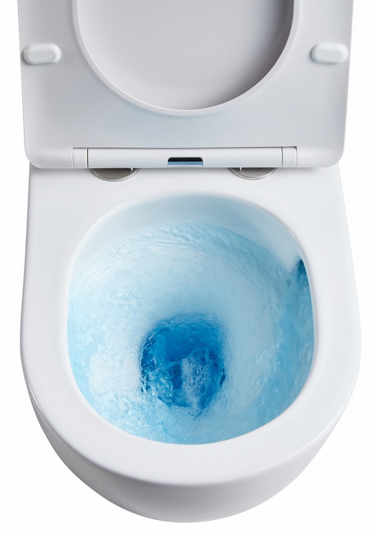 Приобрести azario унитаз подвесной teramo, безободковый с тонкой крышкой микролифт, антивсплеск az-0053-uq