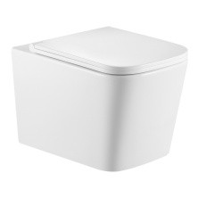 Triton Подвесной унитаз Verso 3032, безободковый с тонким сиденьем, микролифт