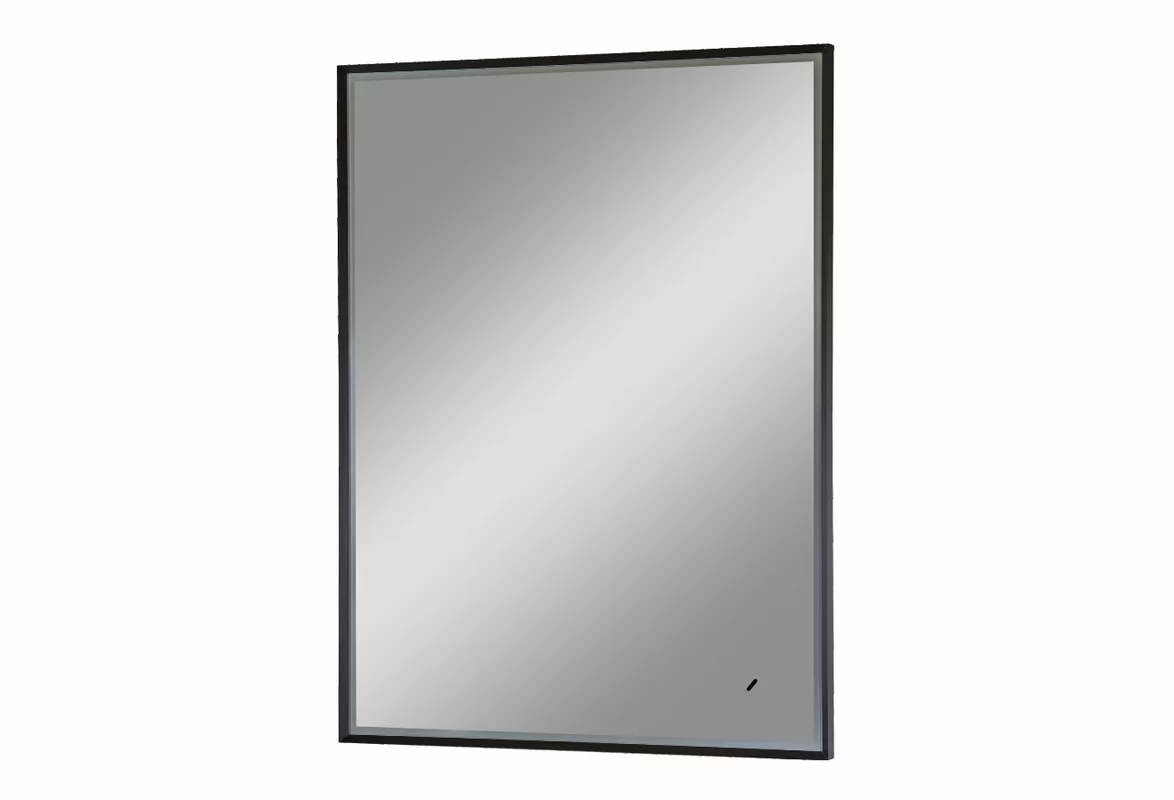Приобрести continent зеркало с подсветкой stage black 60х80 см, черное