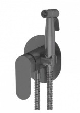 Смеситель с гигиеническим душем, встраиваемый ViEiR Camomilla, графит/Gun Metal V283551G