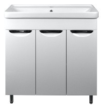 Loranto Тумба напольная с раковиной Стиль- 80 80х87 см, белая (CS00079169)