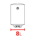 Электрический водонагреватель 8 л.