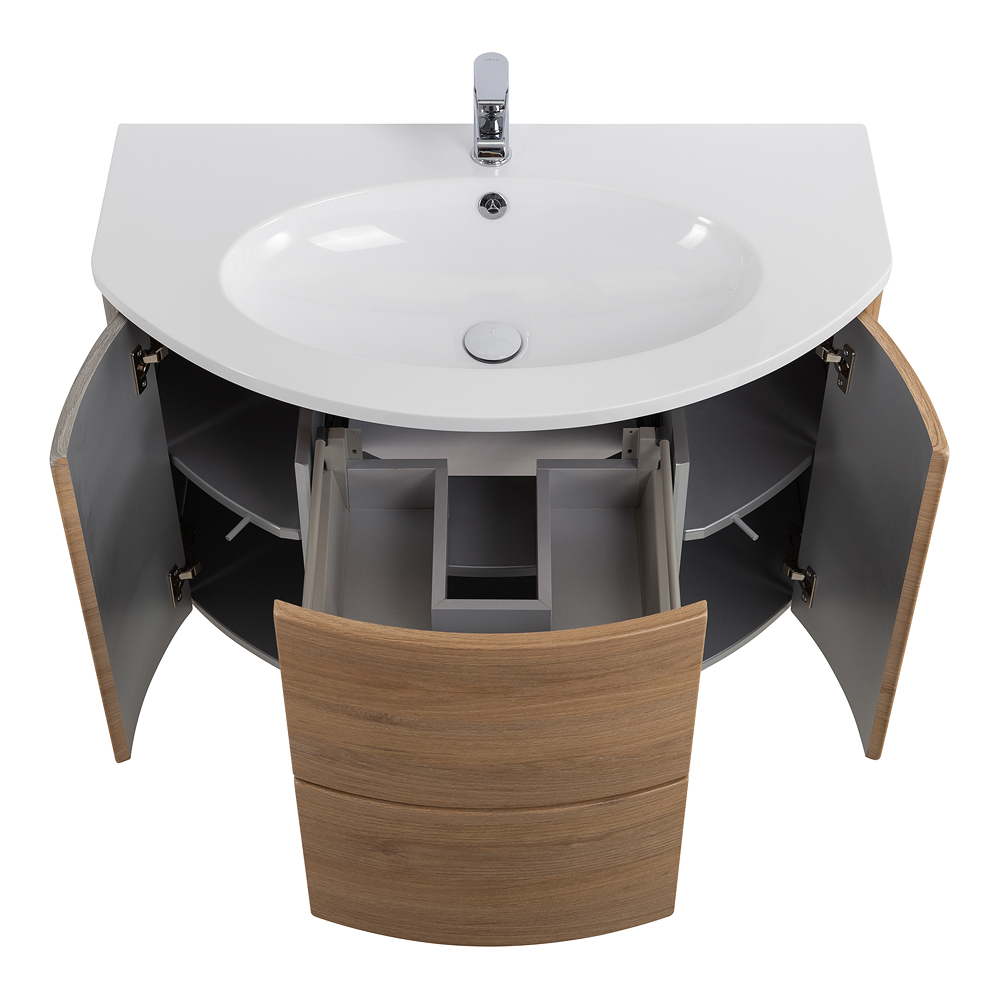 Приобрести cezares тумба подвесная с раковиной eden 91 см rovere tabacco, дерево 55073