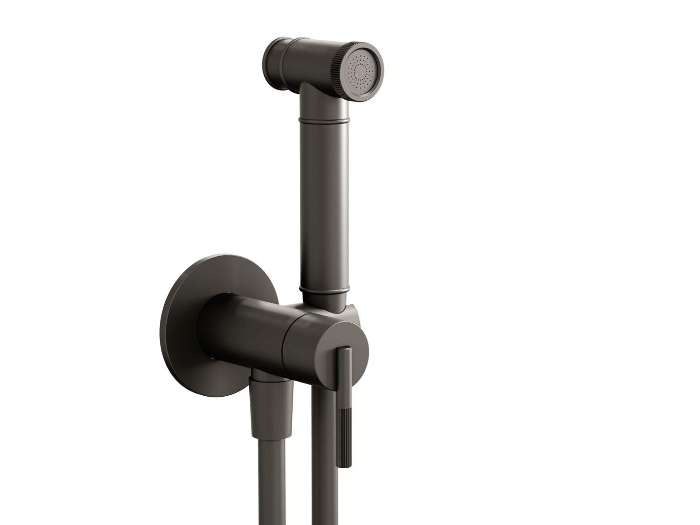 Приобрести hayzburg встраиваемый смеситель с гигиеническим душем, ( на одну воду), графит hb-4005-3gg