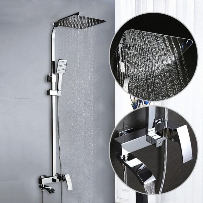 Приобрести gappo душевая система g2407 с изливом, хром 86562