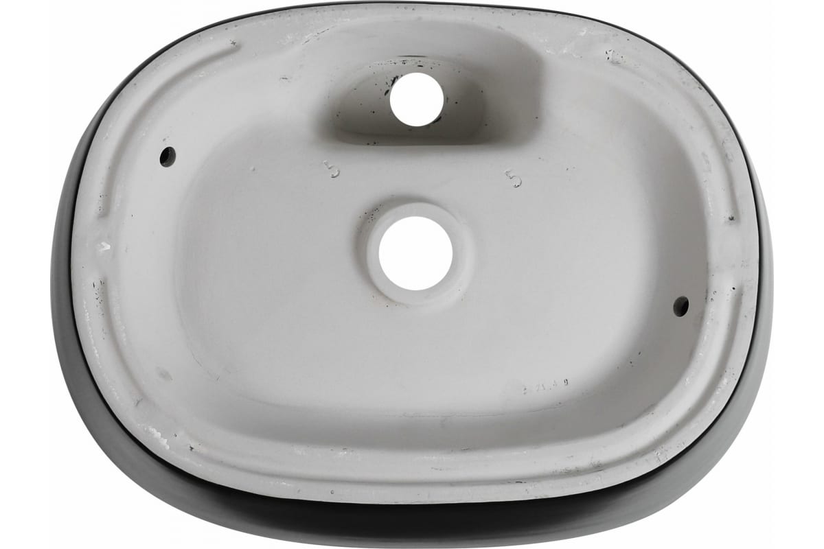 Приобрести aquanet раковина lake-2-mb 50х39 см, черный матовый