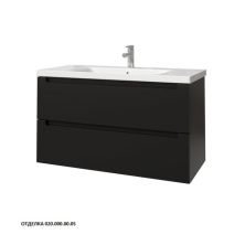 Caprigo Тумба с раковиной TERMIN-Smalty 100 см, графит, эмаль